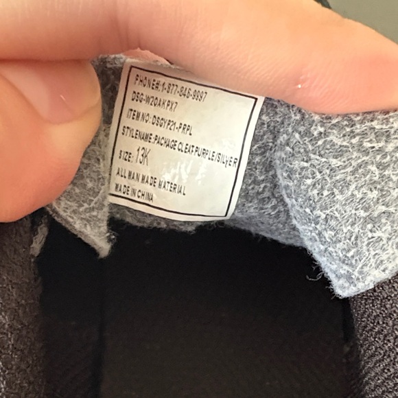 DSG Blue and White Soccer Cleats - Picture 4 of 4